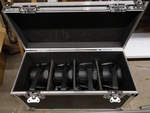 LIGHT-INC 4x Outdoor PAR7 HEXA (RGBWWA+UV) + Flightcase