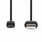 NEDIS CCGP60500BK20 USB 2.0 Kabel - A Male / Micro B Male Zw